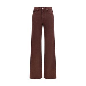 Jacob Cohen Bordeaux Cotton Straight-Leg Women's Jeans